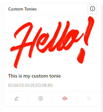 New GUI Tonie Cards
